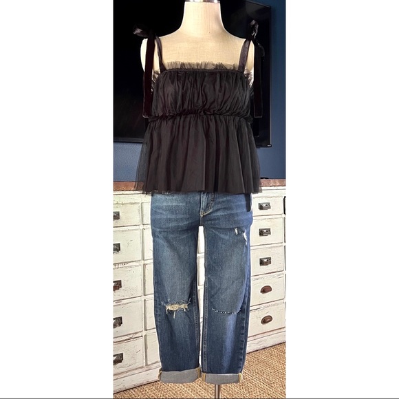 Anthropologie Tulle Babydoll Tank Top XS - Picture 7 of 10
